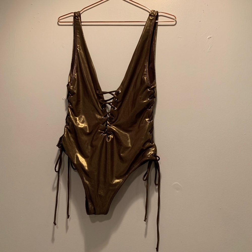 Metallic Gold Bodysuit